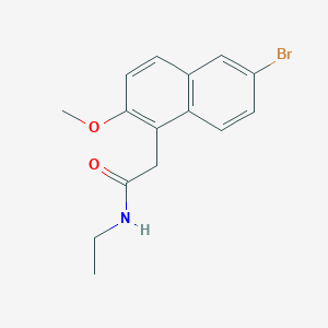 molecular formula C15H16BrNO2 B4542812 2-(6-bromo-2-methoxy-1-naphthyl)-N-ethylacetamide 