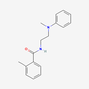 molecular formula C17H20N2O B4542822 2-methyl-N-{2-[methyl(phenyl)amino]ethyl}benzamide 