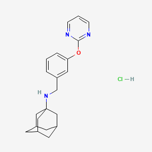 molecular formula C21H26ClN3O B4542833 N-[3-(2-pyrimidinyloxy)benzyl]-1-adamantanamine hydrochloride 