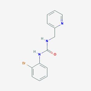 molecular formula C13H12BrN3O B4542866 N-(2-bromophenyl)-N'-(2-pyridinylmethyl)urea 