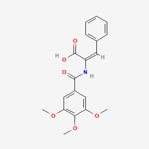 (2E)-3-PHENYL-2-[(3,4,5-TRIMETHOXYPHENYL)FORMAMIDO]PROP-2-ENOIC ACID