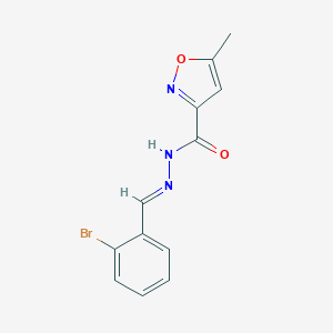 molecular formula C12H10BrN3O2 B454287 N'-(2-bromobenzylidene)-5-methyl-3-isoxazolecarbohydrazide 
