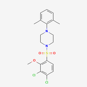 molecular formula C19H22Cl2N2O3S B4542888 1-[(3,4-dichloro-2-methoxyphenyl)sulfonyl]-4-(2,6-dimethylphenyl)piperazine 
