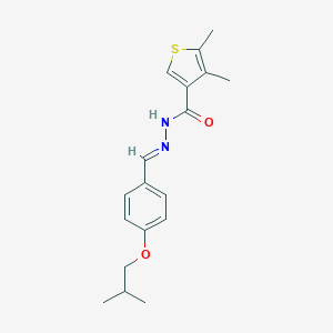 N'-(4-isobutoxybenzylidene)-4,5-dimethyl-3-thiophenecarbohydrazide