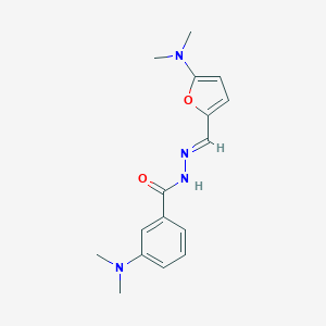 3-(dimethylamino)-N'-{[5-(dimethylamino)-2-furyl]methylene}benzohydrazide