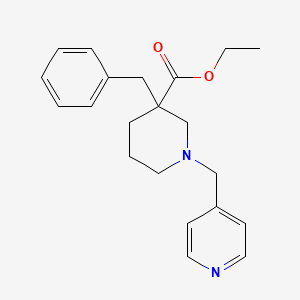 ethyl 3-benzyl-1-(4-pyridinylmethyl)-3-piperidinecarboxylate