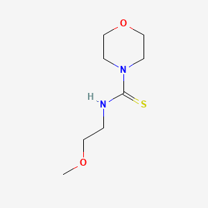 molecular formula C8H16N2O2S B4542954 N-(2-methoxyethyl)-4-morpholinecarbothioamide 
