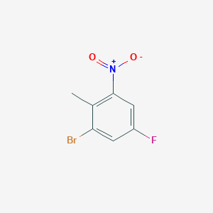 molecular formula C7H5BrFNO2 B045430 2-溴-4-氟-6-硝基甲苯 CAS No. 502496-33-5