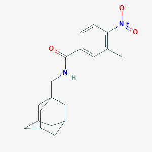 molecular formula C19H24N2O3 B454306 N-(1-adamantylmethyl)-4-nitro-3-methylbenzamide 