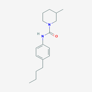 molecular formula C17H26N2O B4543088 N-(4-butylphenyl)-3-methyl-1-piperidinecarboxamide 