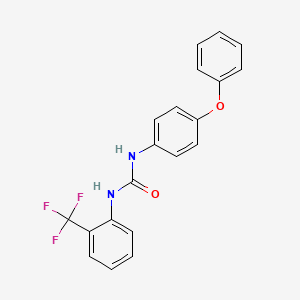 molecular formula C20H15F3N2O2 B4543111 N-(4-phenoxyphenyl)-N'-[2-(trifluoromethyl)phenyl]urea 