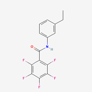 molecular formula C15H10F5NO B4543128 N-(3-乙基苯基)-2,3,4,5,6-五氟苯甲酰胺 