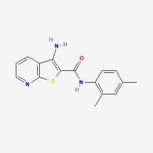 molecular formula C16H15N3OS B4543146 3-amino-N-(2,4-dimethylphenyl)thieno[2,3-b]pyridine-2-carboxamide 