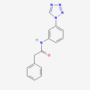 molecular formula C15H13N5O B4543186 2-phenyl-N-[3-(1H-tetrazol-1-yl)phenyl]acetamide 