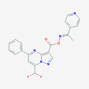 1-(4-pyridinyl)ethanone O-{[7-(difluoromethyl)-5-phenylpyrazolo[1,5-a]pyrimidin-3-yl]carbonyl}oxime