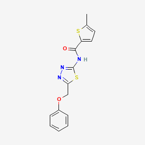 5-methyl-N-[5-(phenoxymethyl)-1,3,4-thiadiazol-2-yl]-2-thiophenecarboxamide