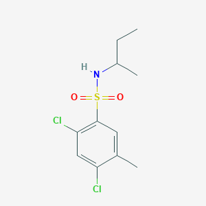 molecular formula C11H15Cl2NO2S B4543373 N-(sec-butyl)-2,4-dichloro-5-methylbenzenesulfonamide 