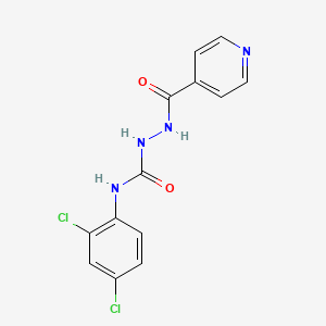 molecular formula C13H10Cl2N4O2 B4543380 N-(2,4-dichlorophenyl)-2-isonicotinoylhydrazinecarboxamide 