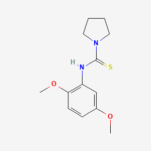 molecular formula C13H18N2O2S B4543405 N-(2,5-dimethoxyphenyl)-1-pyrrolidinecarbothioamide 