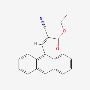 molecular formula C20H15NO2 B4543475 ethyl 3-(9-anthryl)-2-cyanoacrylate 