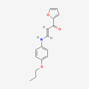 molecular formula C16H17NO3 B4543542 1-(2-furyl)-3-[(4-propoxyphenyl)amino]-2-propen-1-one 