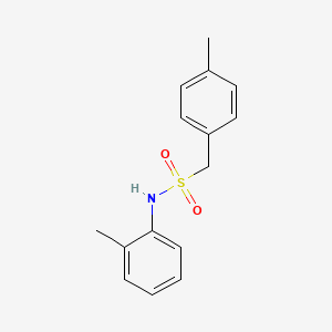 molecular formula C15H17NO2S B4543547 N-(2-methylphenyl)-1-(4-methylphenyl)methanesulfonamide 