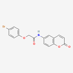 molecular formula C17H12BrNO4 B4543550 2-(4-bromophenoxy)-N-(2-oxo-2H-chromen-6-yl)acetamide 