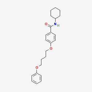 molecular formula C23H29NO3 B4543561 N-cyclohexyl-4-(4-phenoxybutoxy)benzamide 