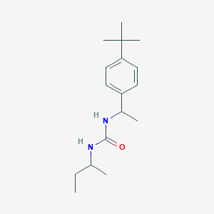 molecular formula C17H28N2O B4543581 N-(sec-butyl)-N'-[1-(4-tert-butylphenyl)ethyl]urea 