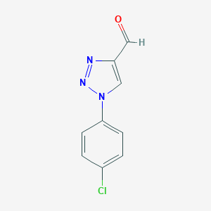 molecular formula C9H6ClN3O B045436 1-(4-chlorophenyl)-1H-1,2,3-triazole-4-carbaldehyde CAS No. 113934-27-3