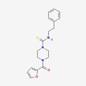 molecular formula C18H21N3O2S B4543611 4-(2-furoyl)-N-(2-phenylethyl)-1-piperazinecarbothioamide 