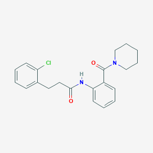 3-(2-chlorophenyl)-N-[2-(1-piperidinylcarbonyl)phenyl]propanamide