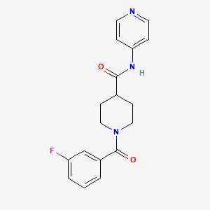 1-(3-FLUOROBENZOYL)-N-(PYRIDIN-4-YL)PIPERIDINE-4-CARBOXAMIDE