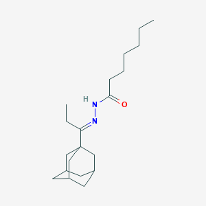 molecular formula C20H34N2O B454364 N'-[1-(1-adamantyl)propylidene]heptanohydrazide 