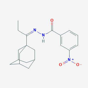 molecular formula C20H25N3O3 B454367 N'-[1-(1-adamantyl)propylidene]-3-nitrobenzohydrazide 