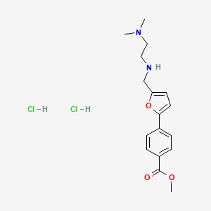 molecular formula C17H24Cl2N2O3 B4543671 methyl 4-[5-({[2-(dimethylamino)ethyl]amino}methyl)-2-furyl]benzoate dihydrochloride 