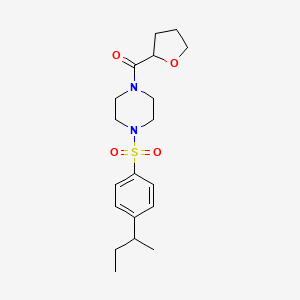 molecular formula C19H28N2O4S B4543694 1-[(4-sec-butylphenyl)sulfonyl]-4-(tetrahydro-2-furanylcarbonyl)piperazine 