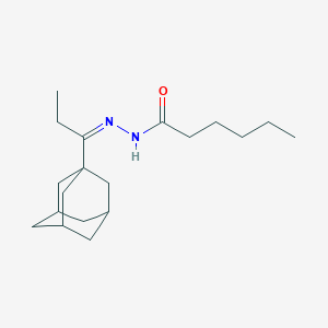 molecular formula C19H32N2O B454372 N'-[1-(1-adamantyl)propylidene]hexanohydrazide 