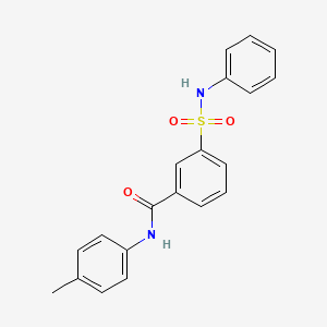 molecular formula C20H18N2O3S B4543753 3-(anilinosulfonyl)-N-(4-methylphenyl)benzamide 