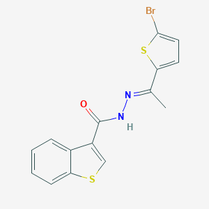 N'-[1-(5-bromo-2-thienyl)ethylidene]-1-benzothiophene-3-carbohydrazide
