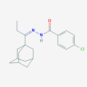 N'-[1-(1-adamantyl)propylidene]-4-chlorobenzohydrazide