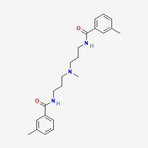 molecular formula C23H31N3O2 B4543783 N,N'-[(methylimino)di-3,1-propanediyl]bis(3-methylbenzamide) 