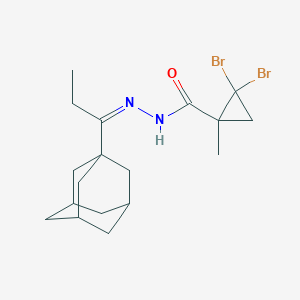 N'-[1-(1-adamantyl)propylidene]-2,2-dibromo-1-methylcyclopropanecarbohydrazide