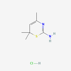 molecular formula C7H13ClN2S B4543794 4,6,6-trimethyl-6H-1,3-thiazin-2-amine hydrochloride CAS No. 2953-80-2