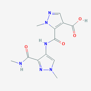 1-methyl-5-[({1-methyl-3-[(methylamino)carbonyl]-1H-pyrazol-4-yl}amino)carbonyl]-1H-pyrazole-4-carboxylic acid