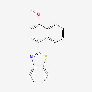 molecular formula C18H13NOS B4543827 2-(4-methoxy-1-naphthyl)-1,3-benzothiazole 