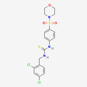 molecular formula C18H19Cl2N3O3S2 B4543828 N-(2,4-dichlorobenzyl)-N'-[4-(4-morpholinylsulfonyl)phenyl]thiourea 