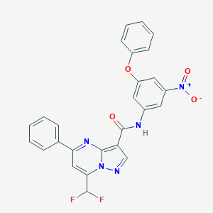 7-(difluoromethyl)-N-(3-nitro-5-phenoxyphenyl)-5-phenylpyrazolo[1,5-a]pyrimidine-3-carboxamide
