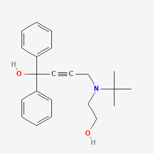 molecular formula C22H27NO2 B4543853 4-[tert-butyl(2-hydroxyethyl)amino]-1,1-diphenyl-2-butyn-1-ol 