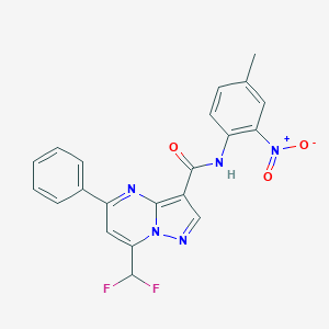 7-(difluoromethyl)-N-(4-methyl-2-nitrophenyl)-5-phenylpyrazolo[1,5-a]pyrimidine-3-carboxamide